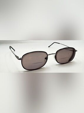 Capri Golden Black Gunmetal Oval Metal Sunglasses Frames Only